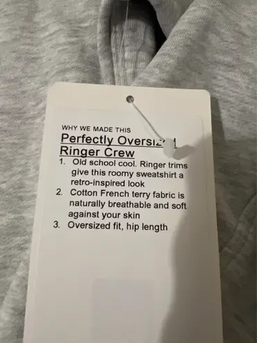 Lululemon  Perfectly Oversized ringer Crew - Image 3