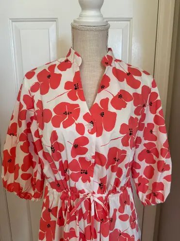 Studio 1 Womens Short Sleeve Floral Midi Fit + Flare Dress Sz 10 Brand New Multi