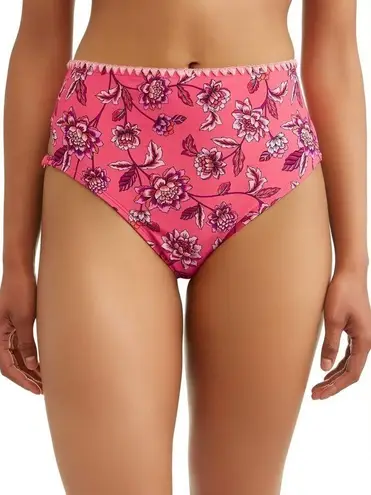 Time And Tru Women's Storybook Romance High Waist Swimsuit Bottom & Push up Top