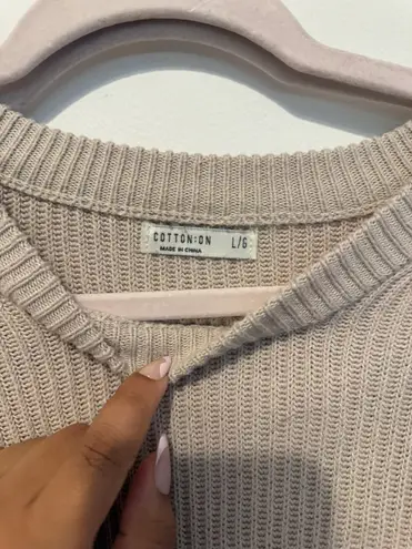 Cotton On Ribbed Pink Sweater