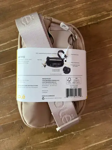 Lole Unisex Belt Bag Black Crossbody Fanny Pack Waist Bag new 100% authentic