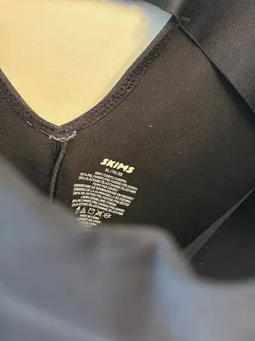 SKIMS NWT Women's Body Underwire Mid-thigh Bodysuit Onyx/ Black Size XL