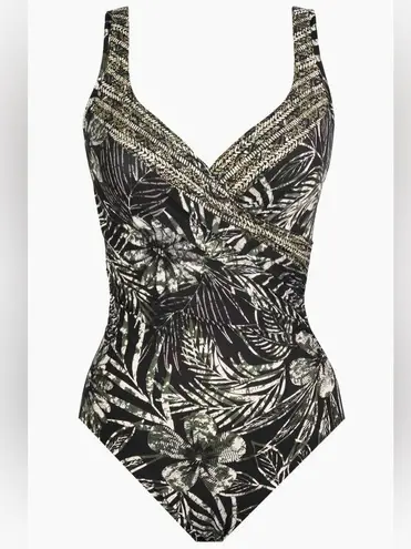 MiracleSuit Zahara It's A Wrap One Piece Swimsuit, Size 14, $194