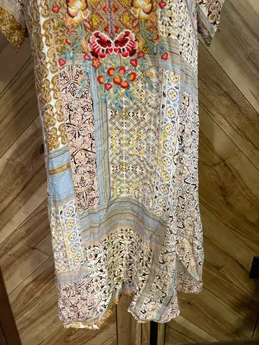 Savanna Jane Floral Embroidered Tunic Dress Women’s Small Boho Festival Multiple