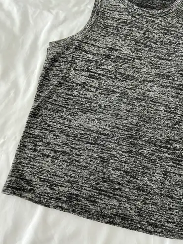 Aeropostale Dark Heather Grey Cropped Tank Top