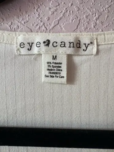 Eye Candy Cream Lined T shirt