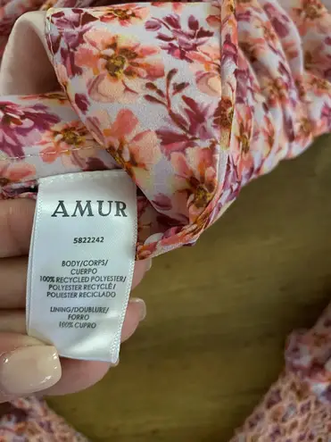 Amur Hilda Off-The-Shoulder Floral Print Crop Top