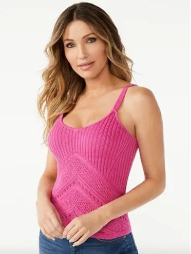 Sofia Vergara Sofia Jeans Crochet Tank Top XS Midi Skirt M Set Barbie Barbiecore