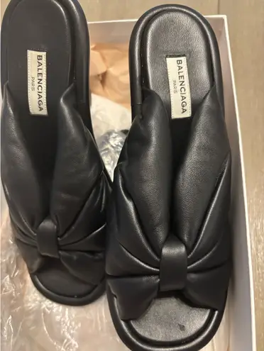Balenciaga Bow Wedged Sandle size EUR 37/ US 6.5