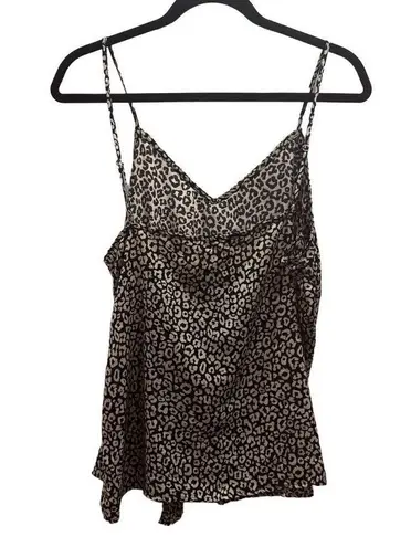 Charming Charlie  Sandy & Sid Tank Size Large Leopard Cheetah Animal Print Top