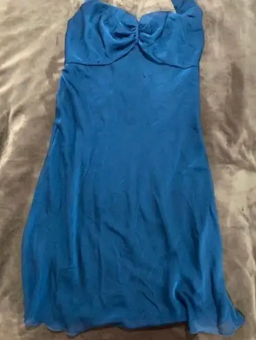 Sangria halter top dress blue size 10 y2k 90s