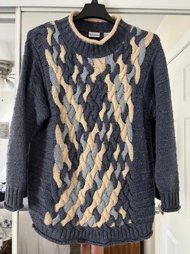 Newport News Vintage Chunky Knit Oversized Sweater 