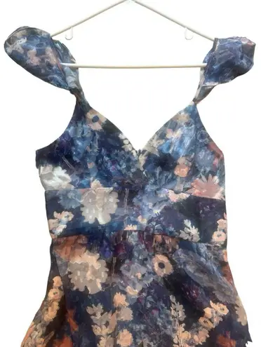 Hutch Anthropologie Ruffled Midi Dress