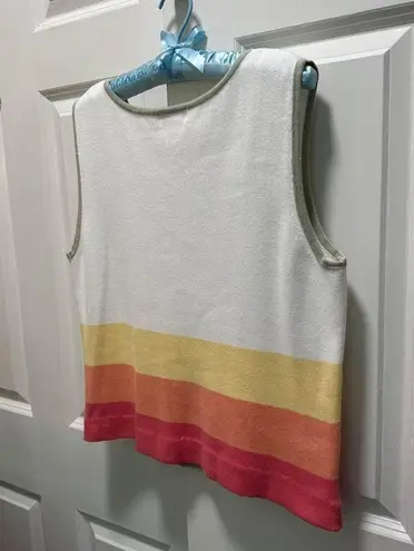 Christopher & Banks Vintage Large  Rainbow Cotton Tank Top