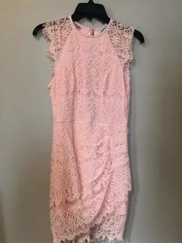 Xenia Pink Lace Dress