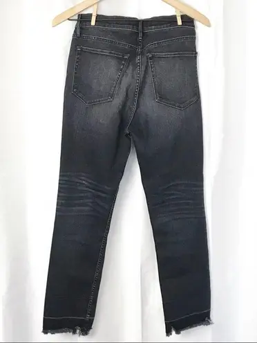 3x1  Shelter Crop Jeans size 27 Black High Rise Fringe Hem