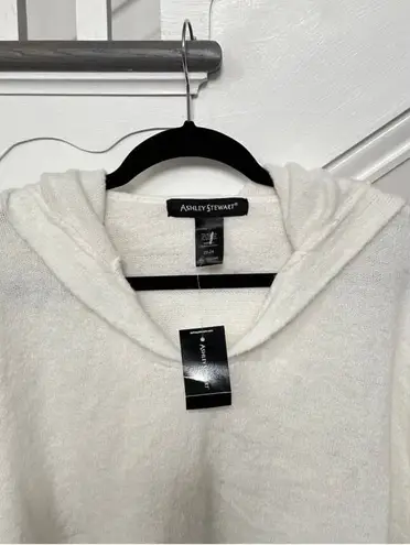Ashley Stewart Ivory/combo Hooded Women’s Sweater NWT