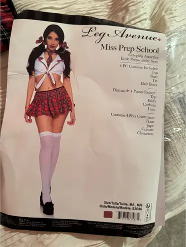 School girl Halloween costume Red Size M