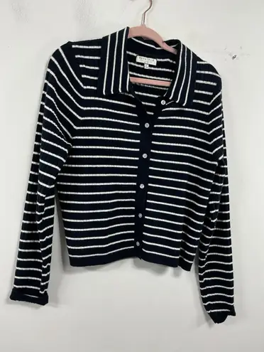 Bagatelle Womans Collection Long Sleeve Button Up Cardigan Sweater XL Navy