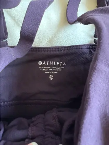 Athleta Purple  Cinch Longline Bra 