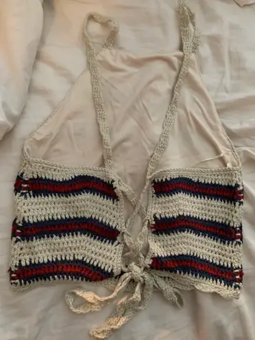 Charlotte Russe Striped Knit Halter Top