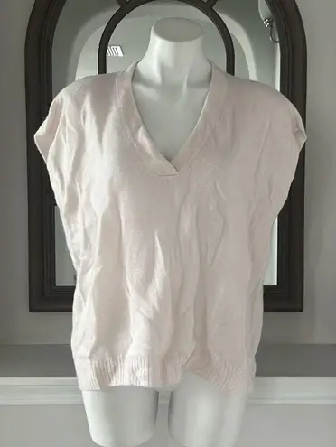 Cashmere Oversized Short Sleeve Sweater from C by Bloomingdale's Size S NWT $188 Pink