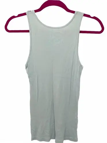 new Project e Vintage ❃ Floral Graphic Tank ❃ Baby Blue with Embroidery ❃ Large