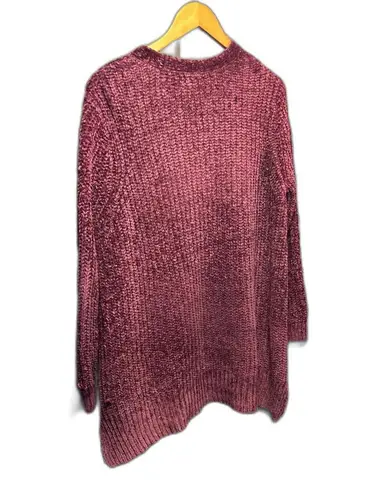 Seven7 Women's Chenille Cardigan Sweater, Burgundy, Size Medium (Minor Pulls)