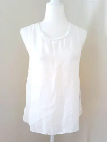 Bella Dahl Women Tank Top White Size Small