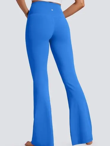 CRZ Yoga NWT  High Waist Crossover Flare Leggings Large in Super Sonic Blue