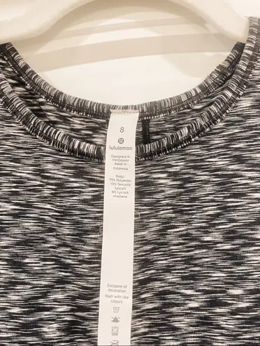 Lululemon Cinch Me Up Tank Black &White