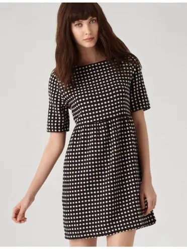Ace & Jig ✨ Women's S Black Ivory Polka Dot Mini Dress