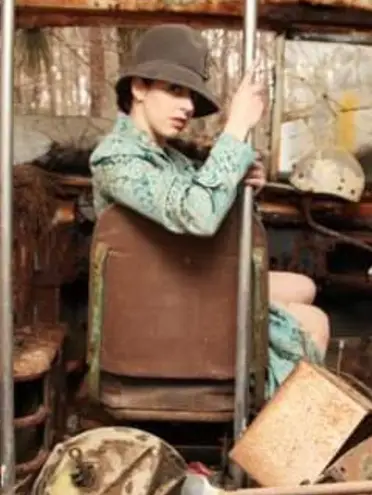 Vtg 20s gray cloche hat flapper 60s repro