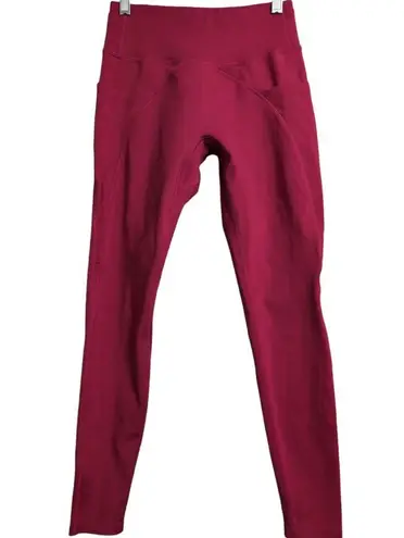 Buff Bunny Red High Waisted Leggings Womens Activewear Pants Size S