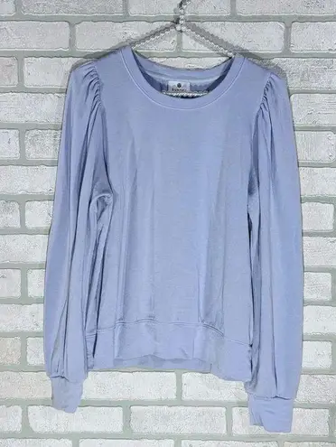 Sundry Puff Shoulder Sweatshirt in Soft Orchid Size 2=M