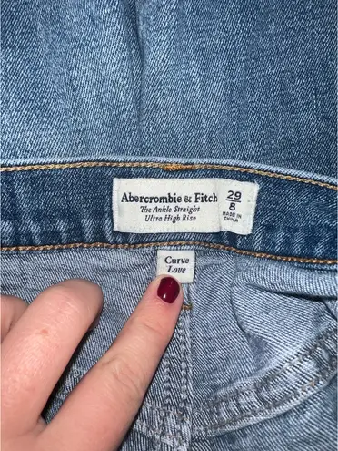 Abercrombie & Fitch Abercrombie The Ankle Straight Ultra High-Rise Curve Love - Image 3