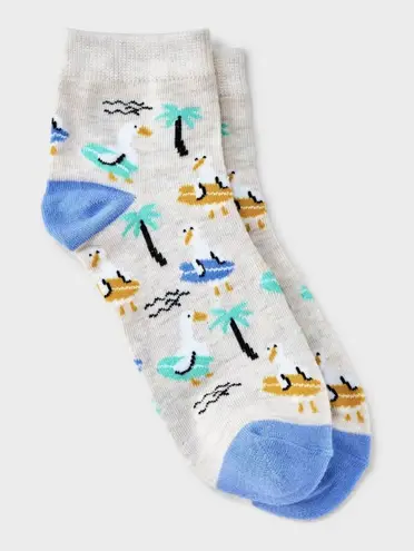 Hello Socks Surfing Geese Ankle Socks Women’s 4