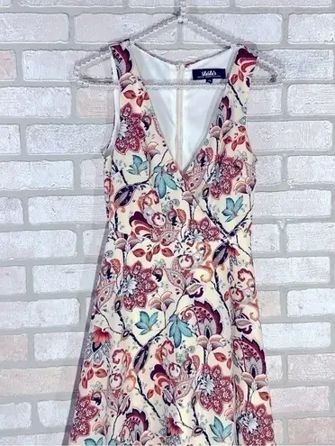 Lulumari Lulu’s Growing Garden Floral Print Faux Wrap Dress Size XS
