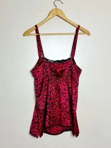 White House | Black Market SALE! Red Leopard WHBM Silk Cami Chemise Size S EUC