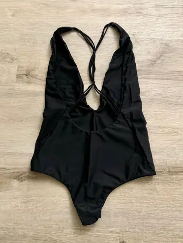 Mikoh Black Crisscross One Prices Bikini M