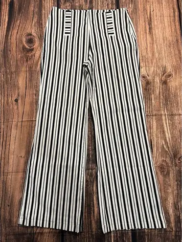 Boston Proper Women's Striped High Waist Palazzo Pants Size 10