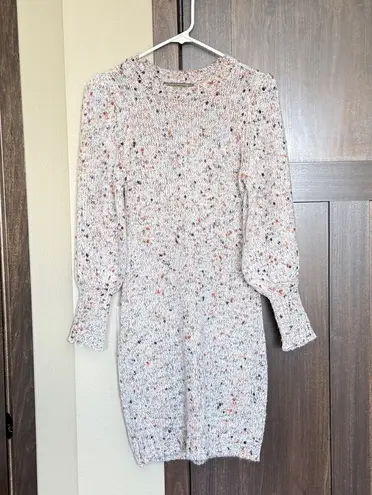 Melonie T Women’s Marled Billow Long Sleeve Sweater Mini Dress Size XS