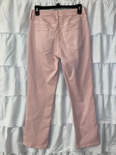 Universal Threads High Rise Slim Straight Pink Button Fly Jeans