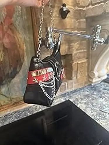 Small Hobo Shoulder Bags Handbag Goth Punk Clutch Purse Trendy