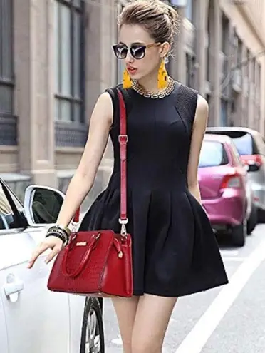 NEW! BOHO Rose Gold Geometric and Yellow Fringe Tassel Earrings