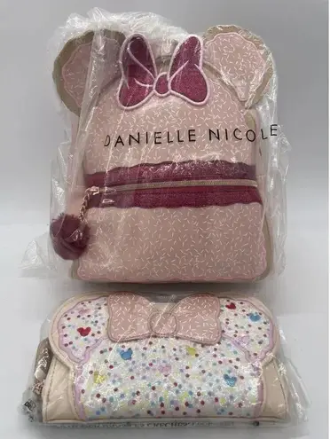Danielle Nicole Minnie Mouse Backpack Wallet Pink Fairy Bread Raspberry Biscuit