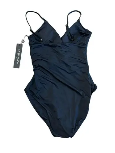 La Blanca NWT! Island Goddess Asymmetrical Twist One Piece - Size 10