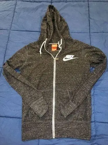 Nike  dark heather gray vintage zip up‎ hoodie size S