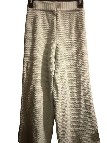 Sincerely Jules Wide Leg Knitted Green Pants