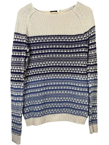 BDG  Waffle Knit Long Sleeves‎ Multi Color Blue Womens preppy Sweater Size S - Image 1
